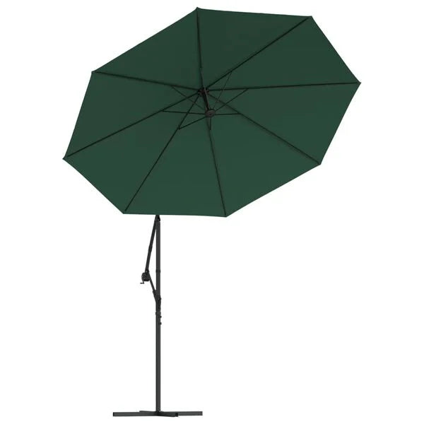 Parasol déporté LED solaire VERT