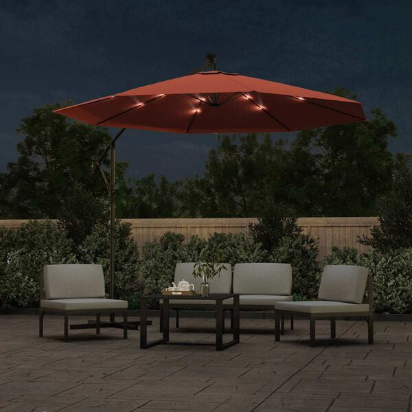 Parasol déporté LED solaire TERRE
