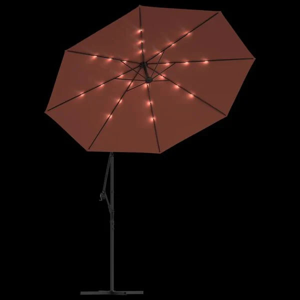 Parasol déporté LED solaire TERRE