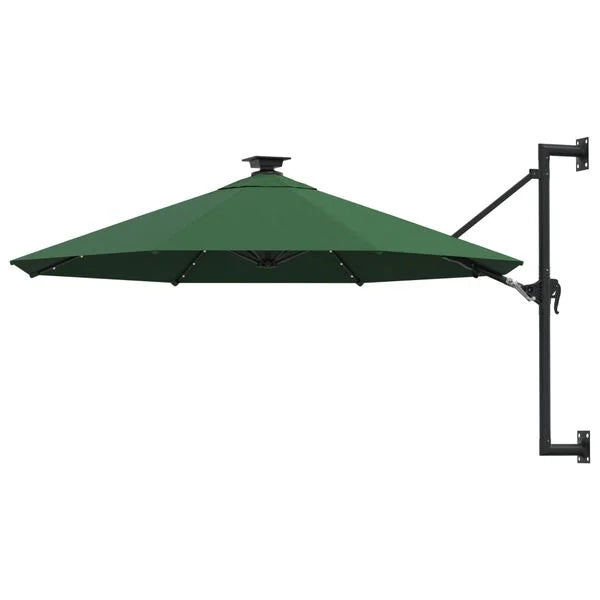 Parasol mural LED solaire VERT