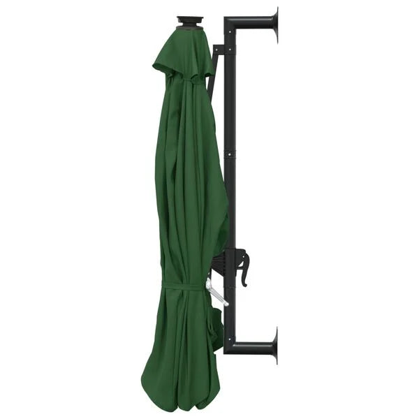 Parasol mural LED solaire VERT