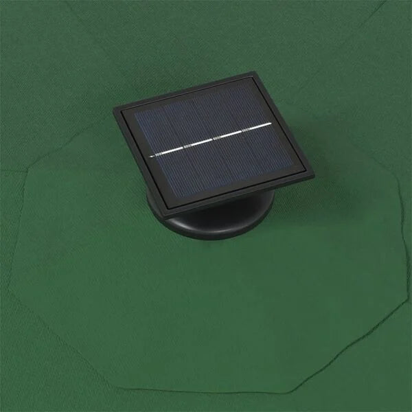 Parasol mural LED solaire VERT