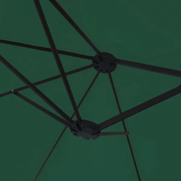 Parasol à double tête LED solaire VERT