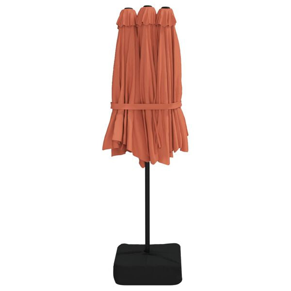 Parasol à double tête LED solaire TERRE